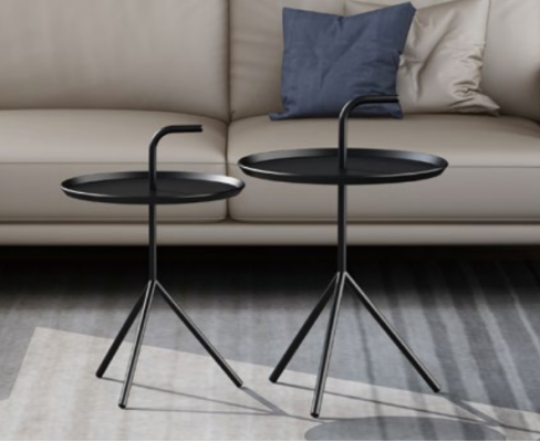 Stel 2x salontafel decoratie bijzettafel designer woonkamertafel.
