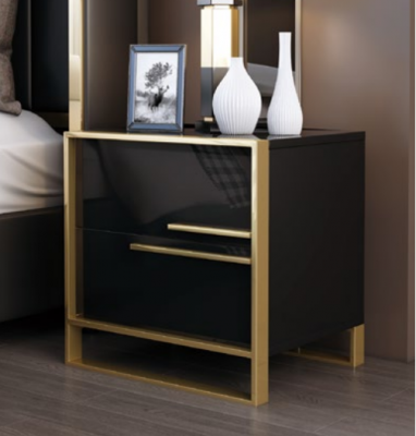 Ontwerp nachtkastje console luxe bijzettafel slaapkamer metalen consoles.