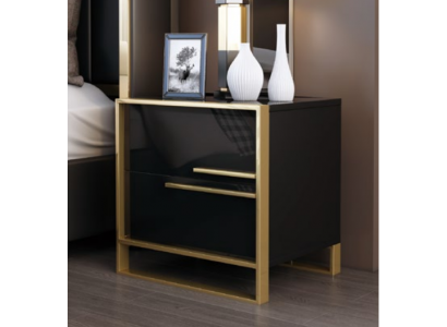 Ontwerp nachtkastje console luxe bijzettafel slaapkamer metalen consoles.