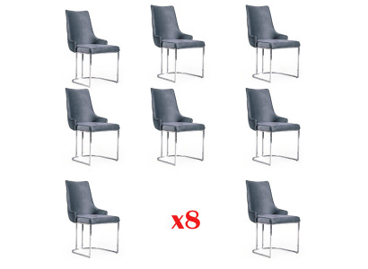 Eetkamerstoelen Eethoek Set 8x Stoel Set Groep Chesterfield
