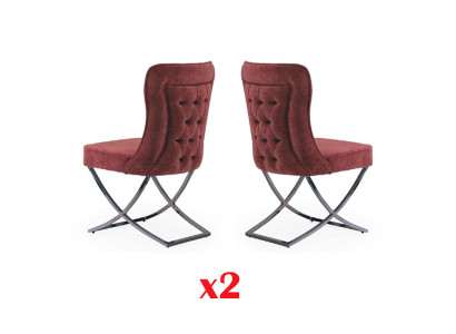 Chesterfield hotel-meubelstof bekledingsgroep 2x set designstoel