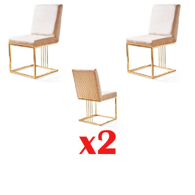 Ontwerp fauteuil bekledingsset 2x stoel 100% textiel stoelen gastronomisch eetkamer