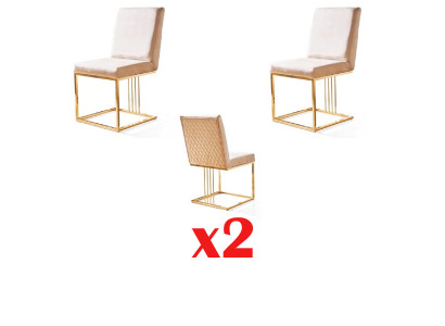 Ontwerp fauteuil bekledingsset 2x stoel 100% textiel stoelen gastronomisch eetkamer
