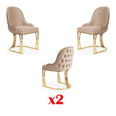 Chesterfield stoelenset groep 2x fauteuils stoelenset zitkussen -> Chesterfield zetelset groep 2x fauteuils zitkussen