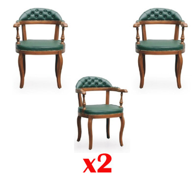 Beklede stoelen 2x Fauteuil Woon- en eetkamer Textiel Ontwerper Stoel Luxe