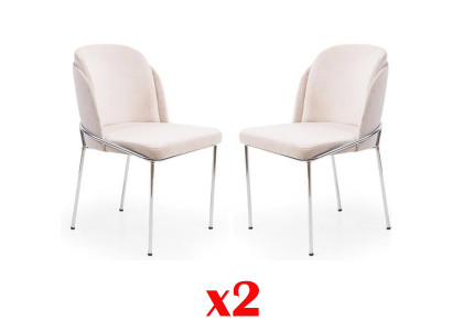 Ontwerp Eetkamer 2x Stoelen Set Nieuw Stoel Garnituur Fauteuil Bekleding