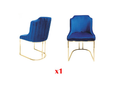 Stoel Hout Armstoel Fauteuil Eetkamerstoelen Bureaustoel Blauw Keukenstoel