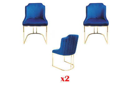 Groep stoelen hotel gestoffeerd meubilair 2x groepen houten fauteuil leuning stoel