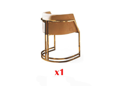 Luxe 1x stoel eetkamerstoel fauteuil woonkamerstoel gestoffeerde stoel