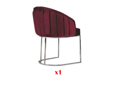 Moderne fauteuil stoel 1x eetkamer tv-lounge gestoffeerde stoel textiel