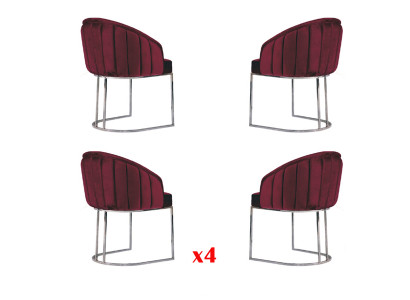 Eetkamer 4 x stoel ontwerp gestoffeerde zit stoelen set fauteuil lounge