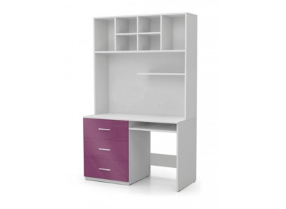 Schrijftafel hoogglans paarse tafel kantoor kinderkamer tienerkamer tafels nieuw