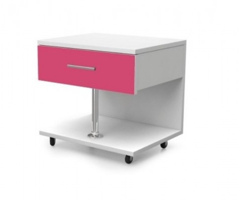 Roze kinderkamerset bed nachtkastje kast bureau boekenkast nieuw 5-delig.