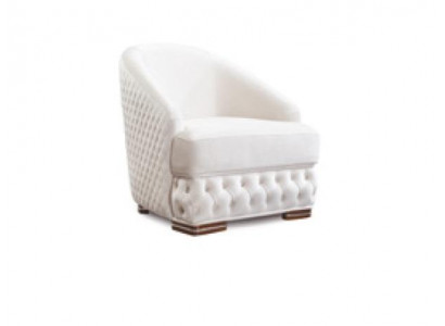 Fauteuil 1-zits Wit Chesterfield Relax Italiaanse Meubels Inrichting