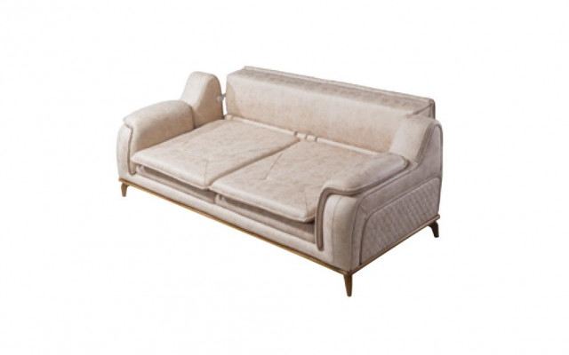 Sofaset 3+3+1 zits Blauwe fauteuil Luxe lederen bank Bank Meubels Western Stijl