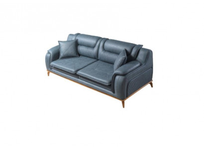 Bank Blau 3-zits woonkamer bankstel design Chesterfield Italiaanse stijl meubels