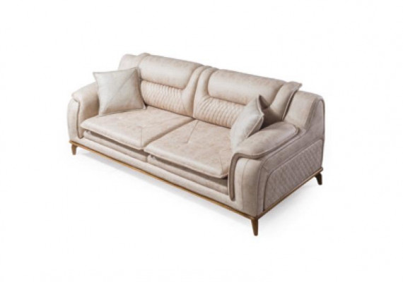 Design Bank Bank Sofa Set 331-zits Set Zitmeubel Leren Bankstellen