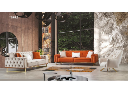 Luxe meubelen in Amerikaanse stijl Chesterfield bankstel bank Multicolor sofa