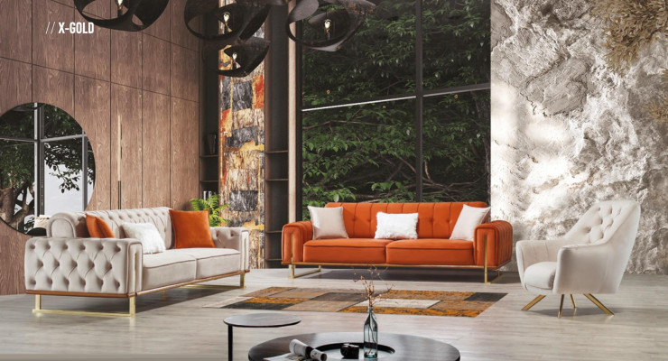 Fauteuil 1-zits Beige Chesterfield Luxe Design Eenpersoonsmeubels Stof