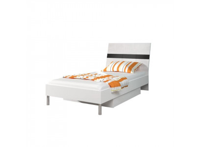 Bedden Hout Ontwerp Eenpersoonsbed Hoogglans Single kinderkamer bed jongen Zwart