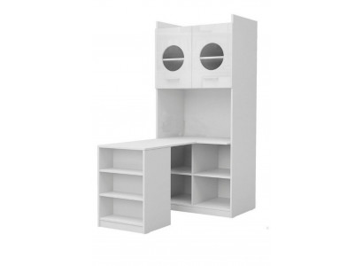 Hoekbureau Modern Bureau Hout Jeugd Kinderkamer Wit Meubel Design