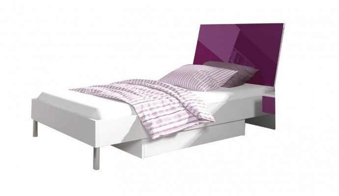 Kinderkamer bed Slaapkamer bedden Eenpersoonsbed Single jeugdkamer Paars hout