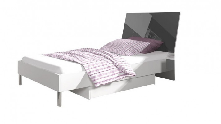 Kinderkamer Bed Slaapkamer Bedden Eenpersoonsbed Single Jeugdkamer Grijs Hout