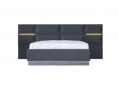 Bed Bekleding Ontwerp Materiaal Hout Dubbel Hotelbedden Nieuw Modern