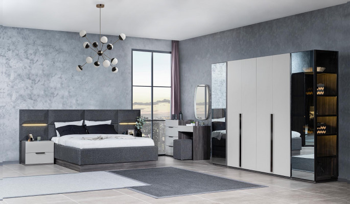 Bed Bekleding Ontwerp Materiaal Hout Dubbel Hotelbedden Nieuw Modern