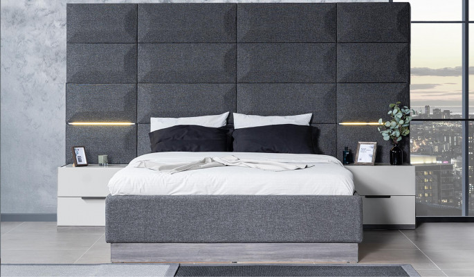 Bed Tweepersoonsbed Bedden Meubels Inrichting Nieuwe meubels Design Hoogglans Slaapkamer