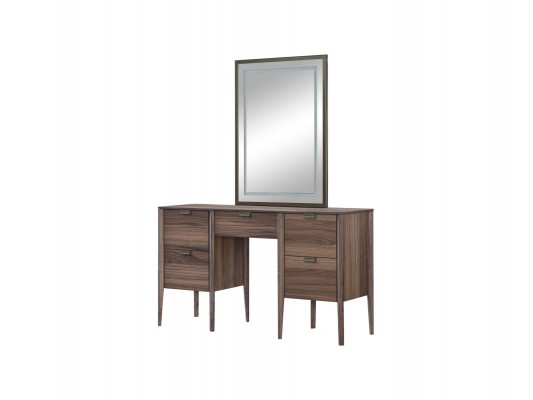 Slaapkamer glazen kast nachtkastje commode krukje Compleet set 6 dlg. Hout