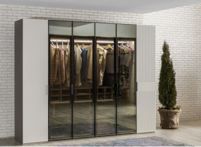 Zoldervloerkast Luxe Slaapkamer Houten Kast Glazen Kast Meubeldesign