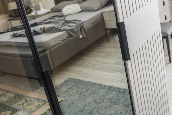 Zoldervloerkast Luxe Slaapkamer Houten Kast Glazen Kast Meubeldesign