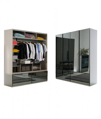 Kledingkast Luxe kast Meubels Moderne slaapkamerkasten Materiaal Hout