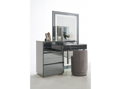 Kaptafel Set Console Slaapkamermeubelen Ontwerp Kruk Luxe Tafel Hout 2-delig