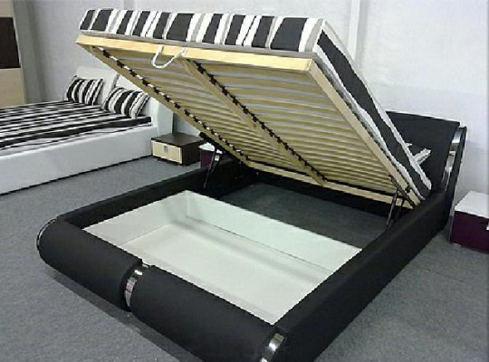 Lit Cuir Rahmen Van 140/160/180x200cm Gewatteerd Design Dubbel Gemaakt IN EU