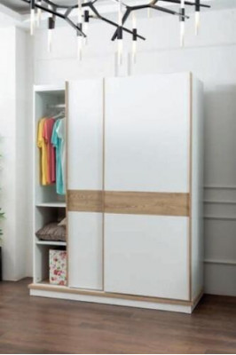 Hoogslaper stapelbed commode spiegel slaapkamer spiegel meubels kast 4-delig.