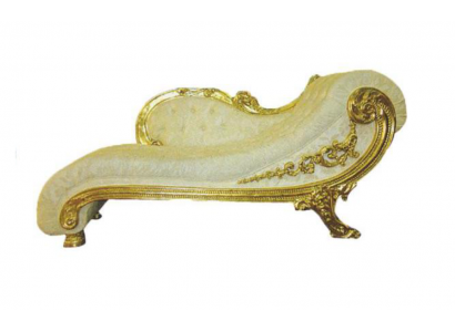 Chesterfield Recamière in antieke stijl Edele Ligstoel Chaise Longue Bank