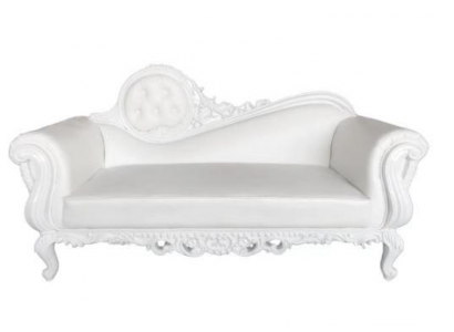 Ligstoel Troon Chaise longue Koninklijke bekleding Chesterfield fluweel Antieke stijl Stoel