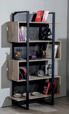 Boekenkast modern hout kinderkamer bruin kast meubelontwerp slaapkamer nieuw