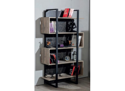 Boekenkast modern hout kinderkamer bruin kast meubelontwerp slaapkamer nieuw