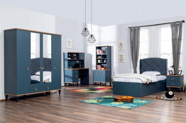 Boekenkast Blauw Jeugdkamer Meubels Boekenkast Modern Kinderkamer Nieuw