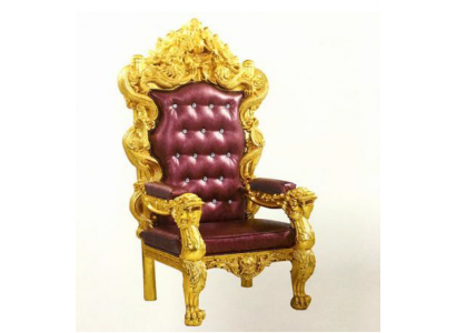 Troonstoel Koninklijke gestoffeerde Chesterfield fluwelen fauteuil 1-zitter in antieke stijl stoelen
