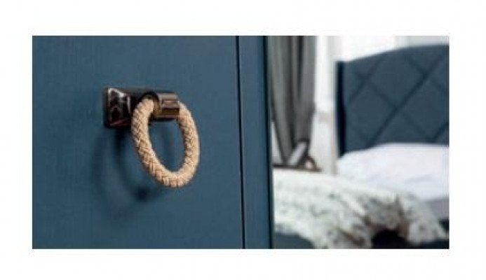 Blauwe slaapkamer kledingkast set tienerkamer tienermeubels kast nieuw