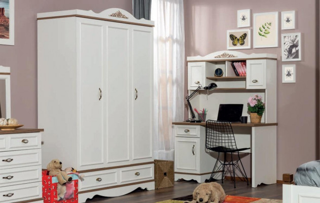 Kledingkast Luxe Klassieke Kast Meubels Hout Slaapkamer Kasten Wit