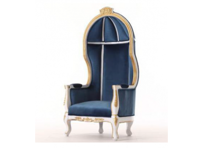 Troonstoel Koninklijke gestoffeerde Chesterfield fluwelen fauteuil 1-zits Antieke stijl stoelen