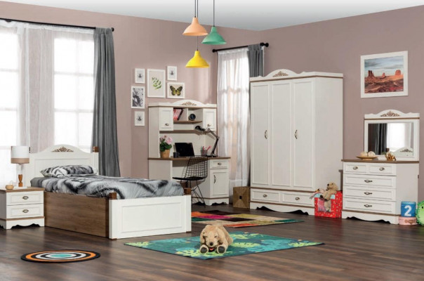 Kinderbed Kinderkamer Bed Slaapkamer Ontwerp Luxe Meubels Hout Jeugdkamer