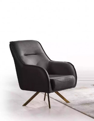 Ontwerp fauteuil bekleding woonkamer hout moderne luxe bruine lounge