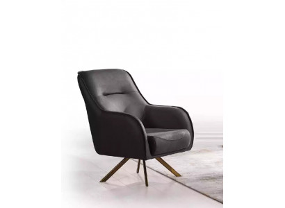 Ontwerp fauteuil bekleding woonkamer hout moderne luxe bruine lounge
