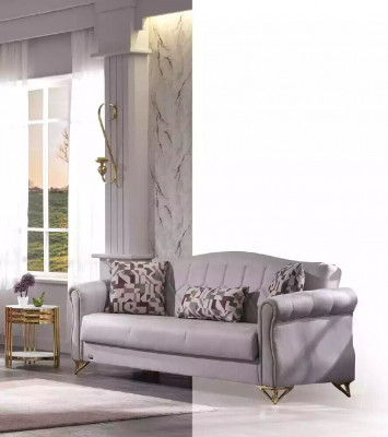 Bankstel 3-zitsbank stoffen bank zitmeubilair gestoffeerde bank loungesofa Sofas